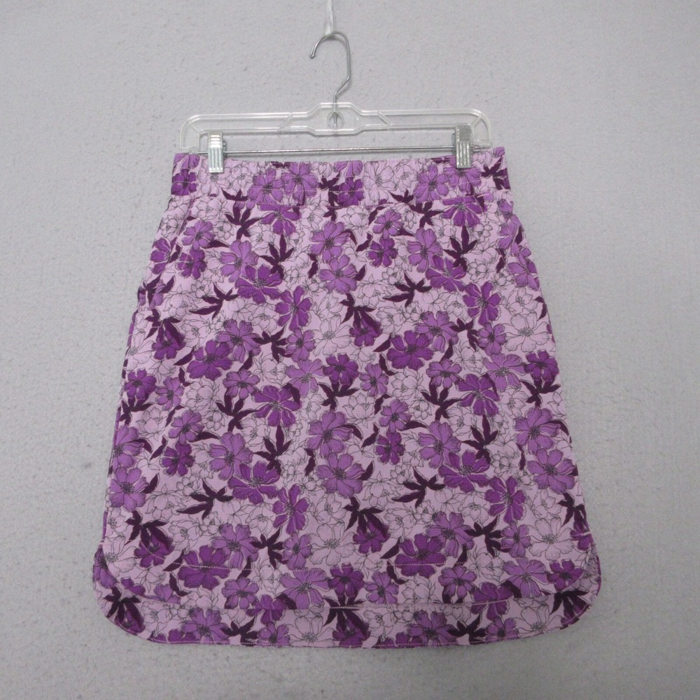 Duluth Trading Skirt Skort 6 Purple Floral Breezeshooter Outdoor Camp Gardening‎